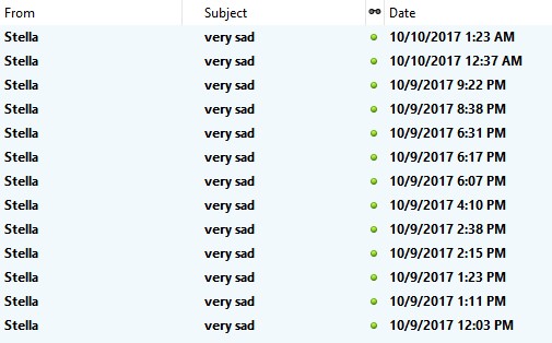Stella Very Sad Emails